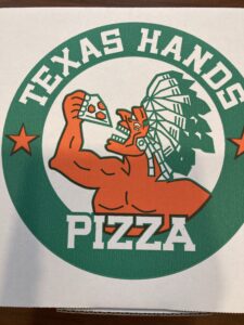 テキサスハンズのピザ箱